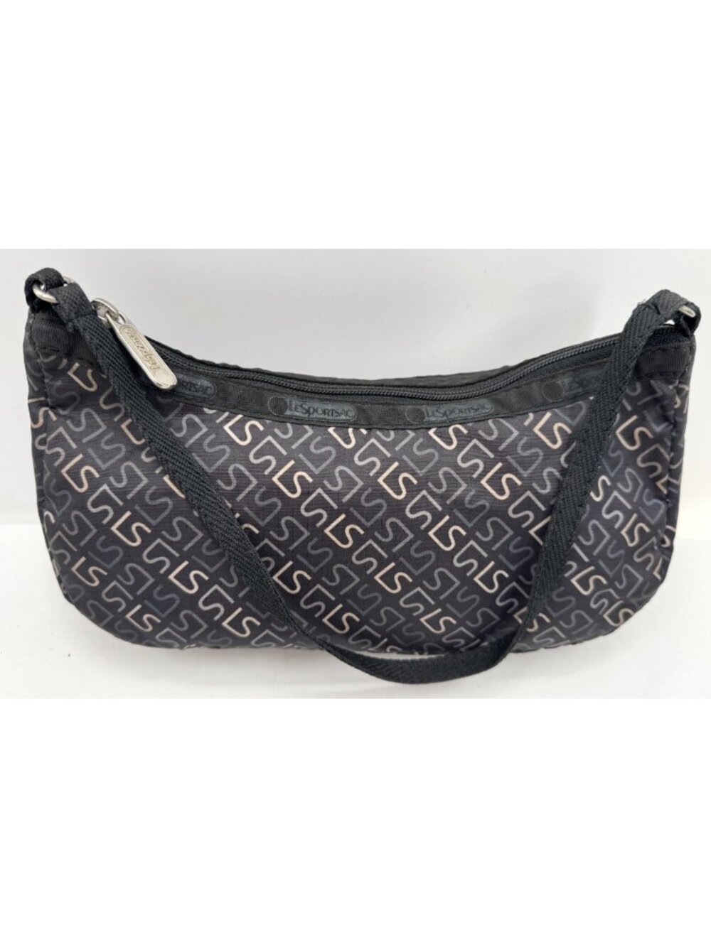 Vintage 90s Y2K Le Sport Sac Monogrammed Logo Shoulder Bag Hobo Handbag Purse